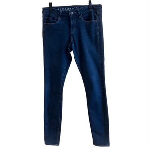Articles of Society Mya Best Blue Skinny Jeans Mid rise Women size 28